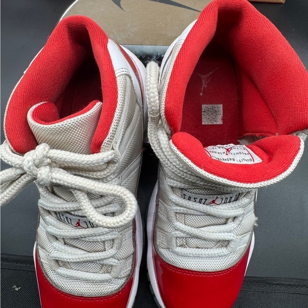 Nike Red and White Retro Sneakers - Picture 2 of 9